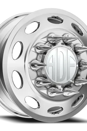 Adf Peterson Dually Wheel 20x8.25 8x210 Polished 144mm - MINIMUM PURCHASE OF 4 - FREE T-SHIRT INCLUDED! Free Shipping