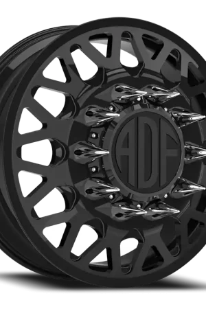 Genuine Adf Hot Shot Dually Wheel 24x8.25 8x170 Gloss Black 144mm - MINIMUM PURCHASE OF 4 - FREE T-SHIRT INCLUDED!