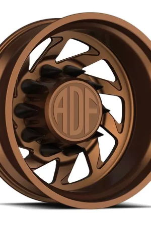 High Quality Adf Contractor Right Dually Wheel 24x8.25 8x200 Bronze -167mm - MINIMUM PURCHASE OF 4 - FREE T-SHIRT INCLUDED!