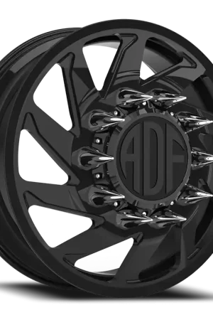 Genuine Adf Contractor Right Dually Wheel 28x8.25 8x210 Gloss Black 132mm - MINIMUM PURCHASE OF 4 - FREE T-SHIRT INCLUDED!