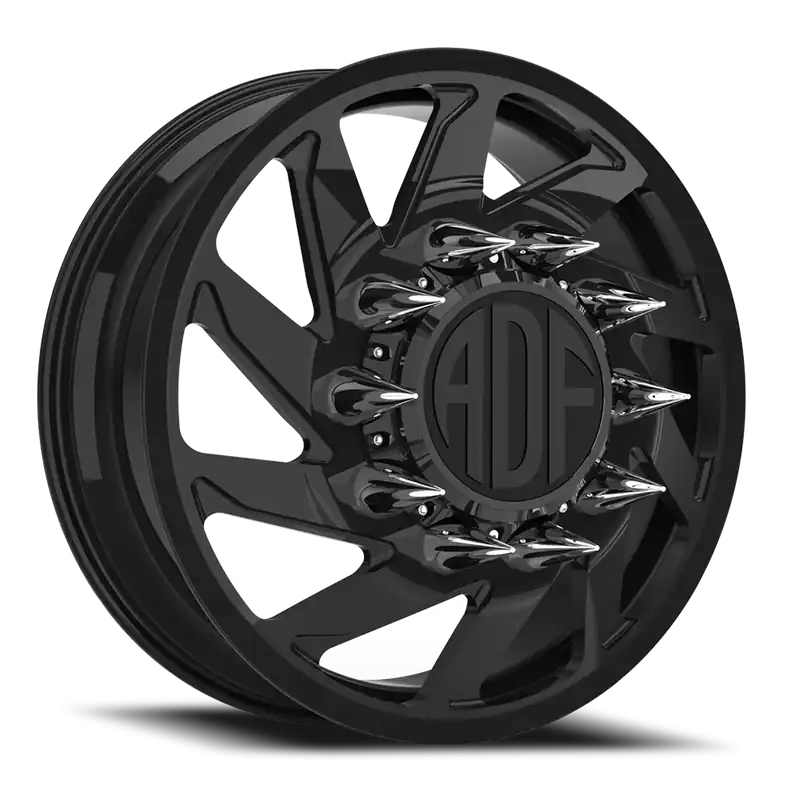 Genuine Adf Contractor Right Dually Wheel 28x8.25 8x210 Gloss Black 132mm - MINIMUM PURCHASE OF 4 - FREE T-SHIRT INCLUDED!