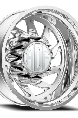 Adf Contractor Left Dually Wheel 26x8.25 10x225 Polished -156mm - MINIMUM PURCHASE OF 4 - FREE T-SHIRT INCLUDED! Limited Edition