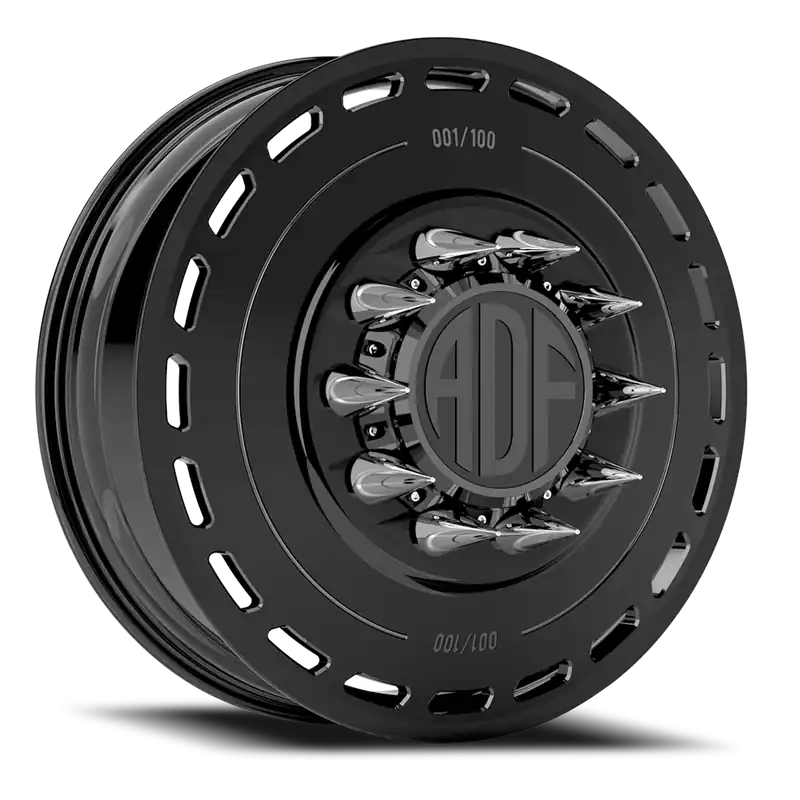 Order Now Adf Ltd Dually - Wheel 28x8.25 8x165.1 Gloss Black 132mm - MINIMUM PURCHASE OF 4 - FREE T-SHIRT INCLUDED!