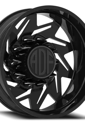 Adf Flex Left Dually Wheel 22x8.25 8x165.1 Gloss Black -167mm - MINIMUM PURCHASE OF 4 - FREE T-SHIRT INCLUDED! Free Delivery