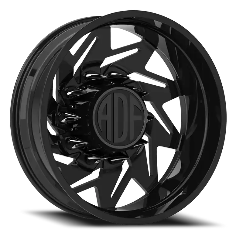 Adf Flex Left Dually Wheel 22x8.25 8x165.1 Gloss Black -167mm - MINIMUM PURCHASE OF 4 - FREE T-SHIRT INCLUDED! Free Delivery