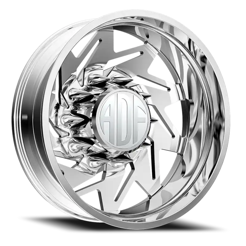 Last Chance Adf Flex Left Dually Wheel 22x8.25 10x225 Polished -167mm - MINIMUM PURCHASE OF 4 - FREE T-SHIRT INCLUDED!