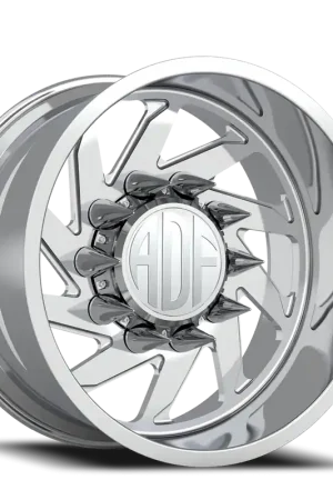 Must Have Adf Contractor Right Dually Wheel 22x12 8x200 Polished -40mm - MINIMUM PURCHASE OF 4 - FREE T-SHIRT INCLUDED!