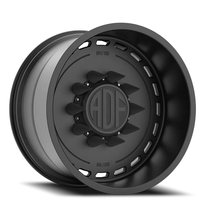 Order Now Adf Ltd Dually Wheel 24x12 8x210 Satin Black -40mm - MINIMUM PURCHASE OF 4 - FREE T-SHIRT INCLUDED!