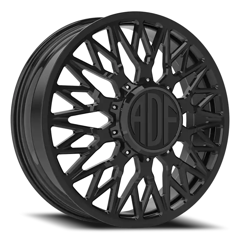 One Day Deal Adf Techno Mesh Dually - Wheel 20x8.25 8x165.1 Gloss Black 144mm - MINIMUM PURCHASE OF 4 - FREE T-SHIRT INCLUDED!