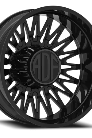 Adf Bobtail Dually Wheel 22x8.25 8x170 Gloss Black -167mm - MINIMUM PURCHASE OF 4 - FREE T-SHIRT INCLUDED! Discount