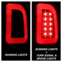 Spyder Light Bar LED Tail Lights - Version 3 - Black Smoke FCLH 5084729 Warranty Included
