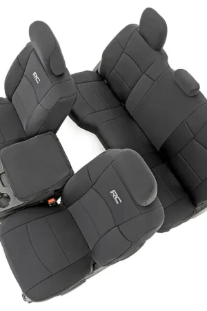 Buy Online Rough Country Seat Covers - Bucket Seats - FR & RR - Ram 2500 2WD/4WD 2019-2023 DHTP 91043