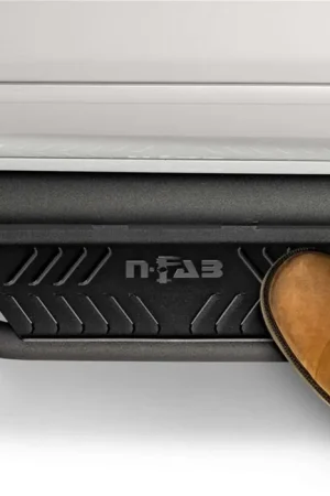 Final Sale N-Fab HPC17104CC-6-TX Black Podium LG Step | Chev Silverado 2500 3500 HD GMC Sierra