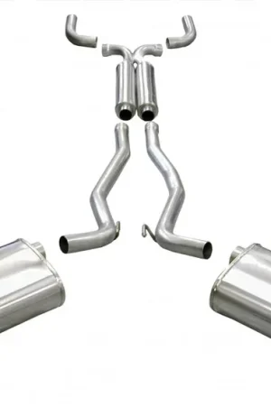 Corsa Performance Exhaust 2.5" Cat-Back Dual Rear Exit with Single 4.0" Polished Pro-Series Tips COR 14953 Cheap