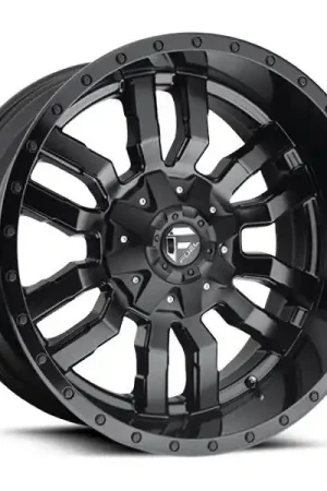 Fuel Offroad Wheels Sledge D596 Matte Black w/ Gloss Black Lip 20x9 1mm Offset 6x135,6x139.7 (6x5.5) Top Rated