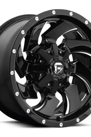 Fuel Offroad Wheels Cleaver D574 Gloss Black Milled 20x12 -44mm Offset 8x165.1 (8x6.5) Hot Deal