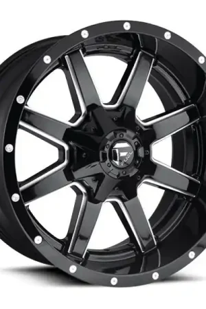 One Day Deal Fuel Offroad Wheels Maverick D610 Gloss Black Milled 20x10 -18mm Offset 8x165.1 (8x6.5)