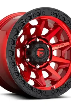 Fuel Offroad Wheels Covert D695 Candy Red w/ Black Ring 20x9 13mm Offset 6x139.7 (6x5.5) Trending
