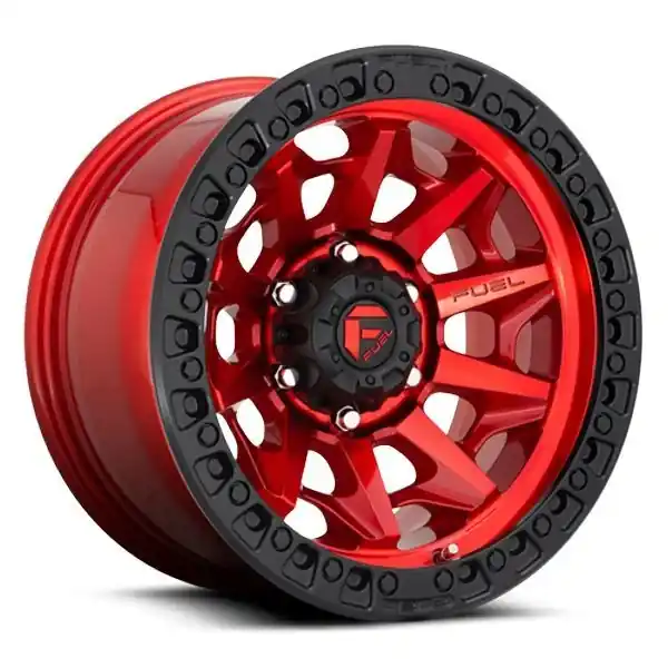 Fuel Offroad Wheels Covert D695 Candy Red w/ Black Ring 20x9 13mm Offset 6x139.7 (6x5.5) Trending