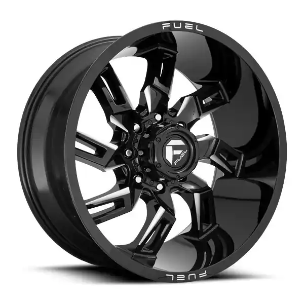 Fuel Offroad Wheels Lockdown D747 Gloss Black Milled 20x10 -18mm Offset 8x180 Brand New