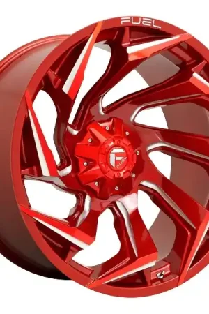 Fuel Offroad Wheels Reaction D754 Candy Red Milled 22x12 -44mm Offset 5x127 (5x5),5x139.7 (5x5.5) Secure Checkout