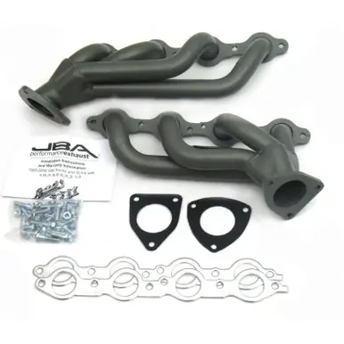 Shop Now JBA 03-06 GM Truck 6.0L LS w/o EGR 1-5/8in Primary Ti Ctd Cat4Ward Header - 1850S-3JT
