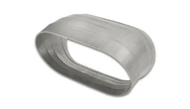 Mega Sale Vibrant 45 Degree Vertical Plane Oval 304SS Pie Cuts Nominal Tube 3.50in - 13586