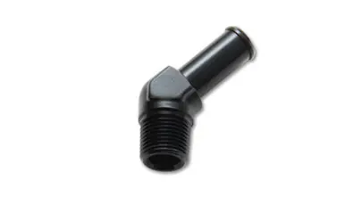 Vibrant 3/4 NPT to 3/4in Barb Straight Fitting 45 Deg Adapter - Aluminum - 11224 Trusted Brand