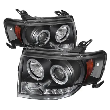 Spyder Ford Escape 08-12 Projector Headlights Halogen Model Only - DRL Black PRO-YD-FES08-DRL-BK - 5074225 Save Now