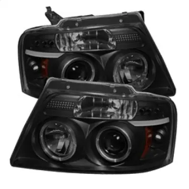 Spyder Ford F150 04-08 Projector Headlights Version 2 LED Halo LED Blk Smke PRO-YD-FF15004-HL-G2-BSM - 5078421 Authentic