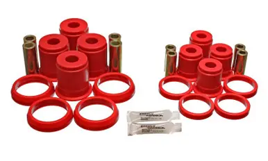 High Quality Energy Suspension 93-98 Jeep Grand Cherokee Red Rear Control Arm Bushings-Must reuse OEM Outer Shell - 2.3104R