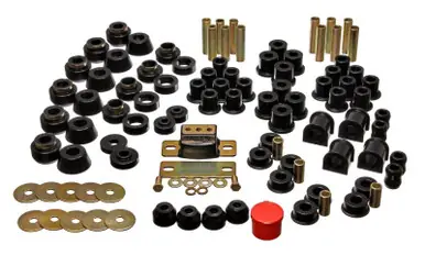 Premium Energy Suspension 87-95 Jeep Wrangler YJ Black Hyper-Flex Master Bushing Set - 2.18101G