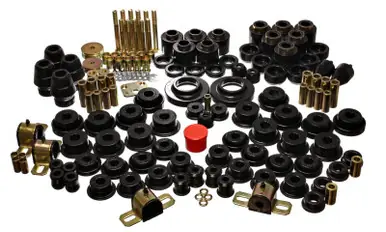 Free Delivery Energy Suspension 97-06 Jeep Wrangler TJ (w/ 1in Body Lift Kit) Black Hyper-Flex Master Bushing Set - 2.18106G
