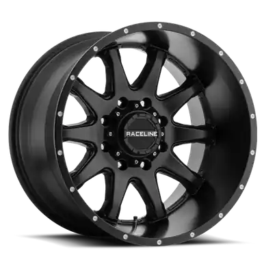 Raceline 930B Shift 18x8in / 6x120 BP / 35mm Offset / 67.1mm Bore - Satin Black Wheel - 930B-88062+35 Certified