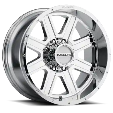 Cheap Raceline 940C Hostage 18x9in / 8x165.1 BP / 0mm Offset / 125.2mm Bore - Chrome Wheel - 940C-89080-00