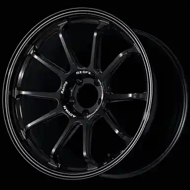 Warranty Included Advan RZ-DF2 19x8.5 / +45 Offset / 5-114.3 / 73mm Bore / Racing Titanium Black - YAF9H45ETB