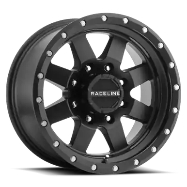Raceline 935B Defender 16x6in / 6x139.7 BP / 0mm Offset / 4.25mm Bore - Satin Black Wheel - 935B-66060 Brand New