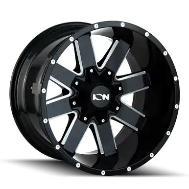Crafted ION 141 17x9 / 8x165.1 BP / 18mm Offset / 130.8mm Hub Gloss Black Milled Wheel - 141-7981M18