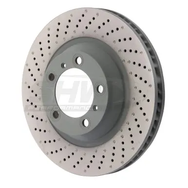 SHW 15-16 Porsche 911 Carrera 4 GTS 3.8L w/o Ceramic Brake Left Front Drilled-Dimpled MB Brake Rotor - PFL39911 Grab Now