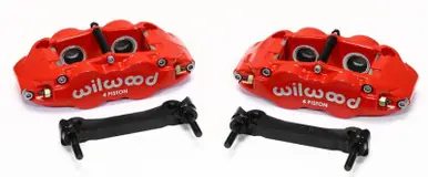 Wilwood Narrow Superlite 4R Rear Caliper & Bracket Kit - Red 97-13 C5/C6 Corvette w/ OEM Rotors - 140-14026-R Free Delivery