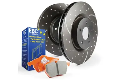 Authentic EBC S8 Kits Orangestuff Pads and GD Rotors - S8KF1121