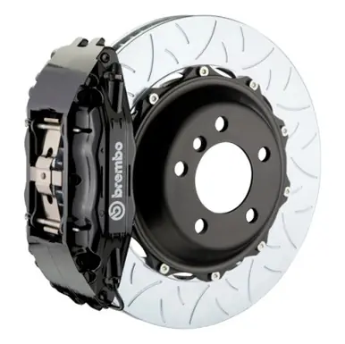Brembo 07-12 335i (Excl. xDrive) Front GT BBK 6 Piston Cast 355x32 2pc Rotor Slotted Type3-Black - 1M3.8010A1 Order Now