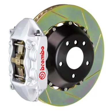 Brembo 03-09 E55 AMG Rear GT BBK 4 Piston Cast 380x28 2pc Rotor Slotted Type1-Silver - 2P2.9009A3 Reduced Price