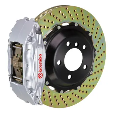 Special Offer Brembo 02-07 SC430 Front GT BBK 4 Piston Cast 2pc 332x32 2pc Rotor Drilled-Silver - 1B1.7007A3