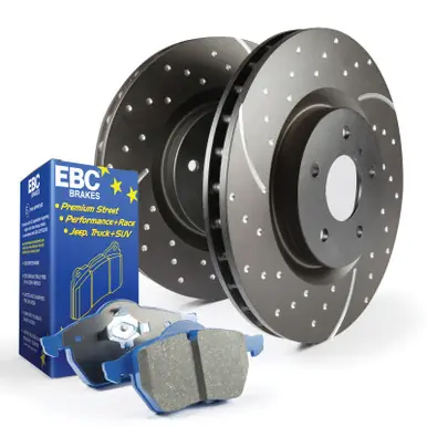 Same Day Shipping EBC S6 Kits Bluestuff Pads and GD Rotors - S6KF1102