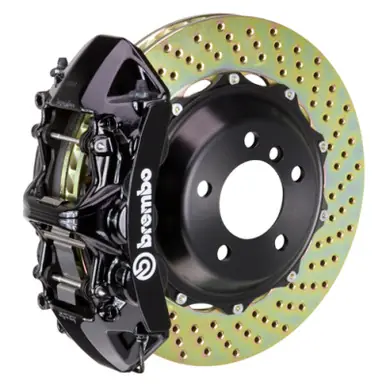 Reduced Price Brembo 05-11 997 C2S/997 C2 GTS Front GT BBK 6 Piston Cast 355x32 2pc Rotor Drilled-Black - 1M1.8004A1