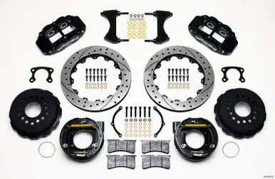Wilwood Narrow Superlite 4R Rear P-Brk Kit 12.88in Drilled Big Ford New Style 2.36in Offset - 140-9218-D No Minimum Order