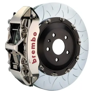 Best Choice Brembo 08-15 Land Cruiser/LX570 Fr GTR BBK 6 Piston Billet 405x34 2pc Rotor Slotted Type3- Nickel - 1N3.9512AR