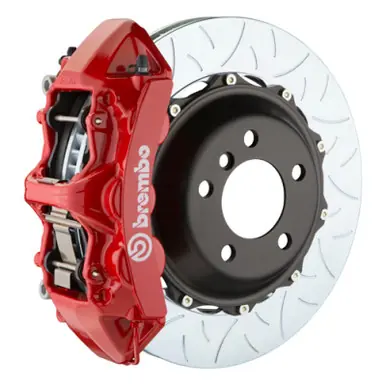 Hot Deal Brembo 12-20 GS350/GS350 F-Sport Exc AWD Fr GT BBK 6Pis Cast 380x32 2pc Rotor Slotted Type3-Red - 1M3.9042A2
