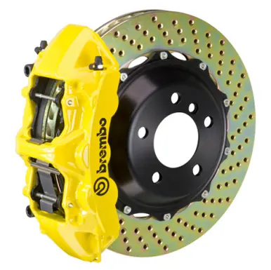 Brembo 02-05 996 GT2 Front GT BBK 6 Piston Cast 380x32 2pc Rotor Drilled- Yellow - 1M1.9016A5 Buy Online